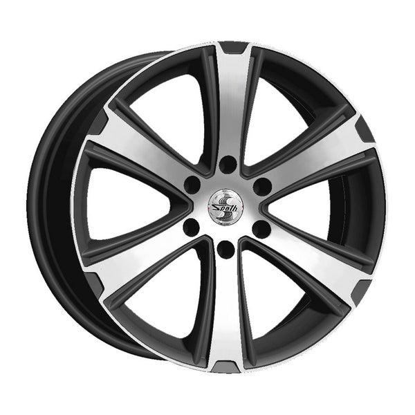 VARASTOPOISTO: Alumiinivanne Spath SP36 Black Matt Polish (Nissan Navara ja Mercedes X) | 9x20 | 6x114.3 | ET30 | KR66,1 mm