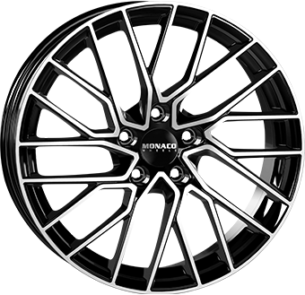 Alumiinivanne MONACO WHEELS Gp11 Gloss Black / Polished | 8x19 | 5x112 | ET35 | KR66,6