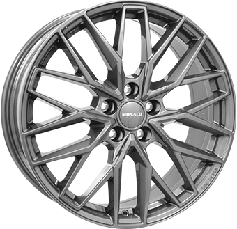 Alumiinivanne MONACO WHEELS Gpx Gloss Gray | 9x20 | 5x114,3 | ET38 | KR64,1