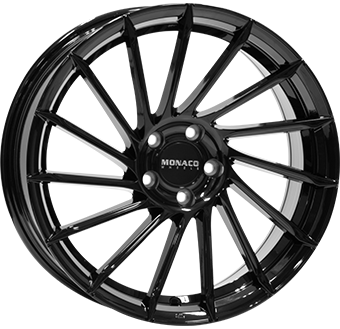Alumiinivanne MONACO WHEELS Turbine Gloss Black | 8.5x19 | 5x112 | ET45 | KR66,6