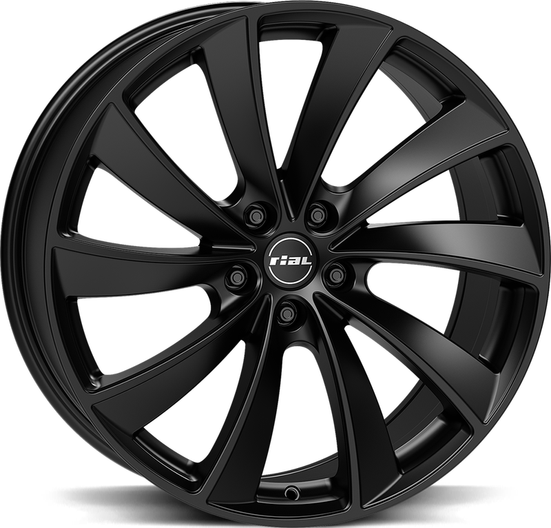 Alumiinivanne RIAL Lugano Racing Black | 10,5x19 | 5x120 | ET45 | KR64,2 mm