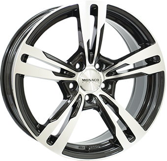 Alumiinivanne MONACO WHEELS Gp4 Gloss Black / Polished | 8x18 | 5x112 | ET45 | KR66,6